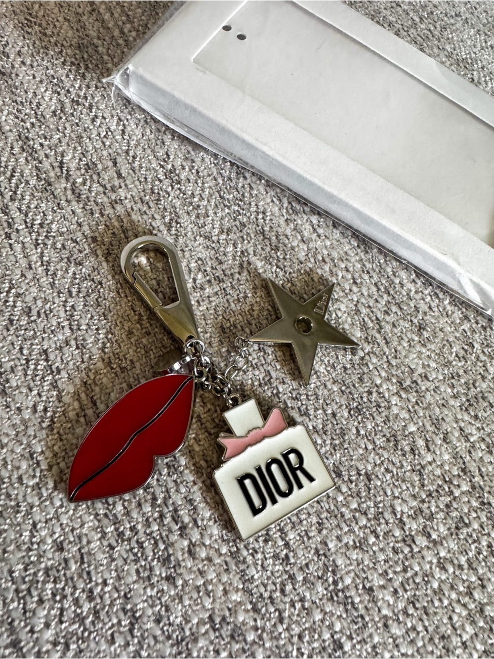 NIB DIOR Authentic Parfums Beauty Charm / Keychain / Bag Charm